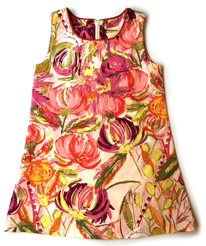A is for A-Line Dress: Painted Flowers