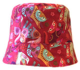 Reversible Summer Hat - Crazy Cats!