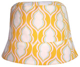 Girls' reversible summer hat in tangerine by Red Thread Design