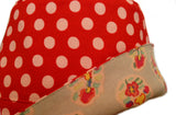 Retro Dots Reversible Summer Hat