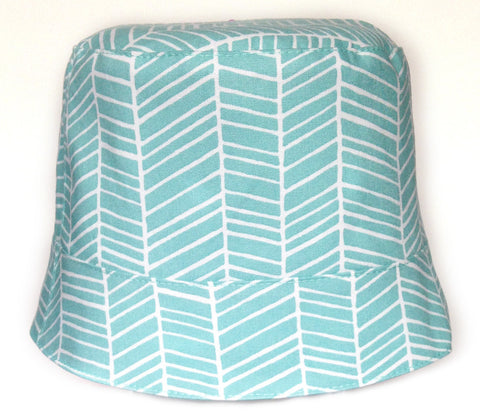 Reversible Summer Hat - Sky Blue
