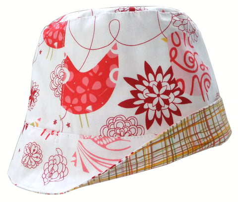 Reversible Summer Hat - Songbirds