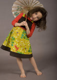 Japanese Jumper Dress - Chartreuse