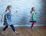 Ribbon Sundress - Indigo Cats