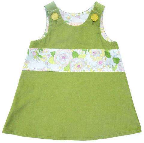 Soft Green Caterpillar Dress