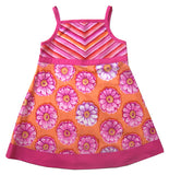 Zigzag Flowers Reversible Summer Hat (size 6-18 months only)