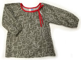 Slip-on cotton blouse - Cats & Dogs (40% OFF, Size 2 only)