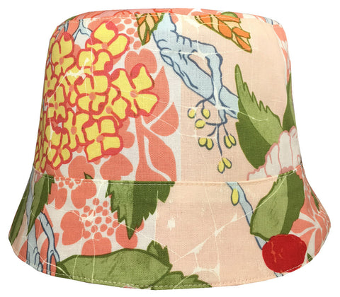 Reversible Summer Hat - Peach Forest