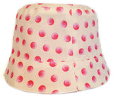 Reversible Summer Hat - Pink Dots