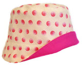 Reversible Summer Hat - Pink Dots