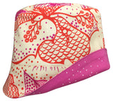 Reversible Summer Hat - Pink Thistle