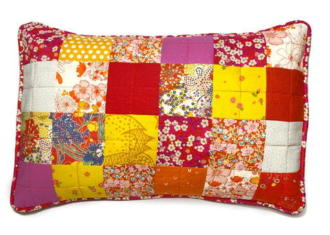 Patchwork Pillow - Juicy Brights Quilted