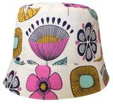 Reversible Summer Hat - Mod Flowers
