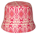 Reversible Summer Hat - Pomegranate