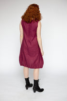 Red Thread's Linen Pintuck Dress for women, ethically made in Canada