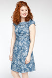 Red Thread's cute vintage-cut Audrey Dress for women is 100% cotton, ethically made in Canada