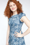 The Audrey Dress - Indigo Bloom
