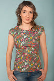 The Audrey Blouse has a flattering fitted cut with retro styling, and is ethically made in Canada