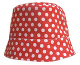 Retro Dots Reversible Summer Hat